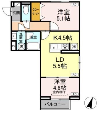 セレスティア中央 Ⅱ 間取り