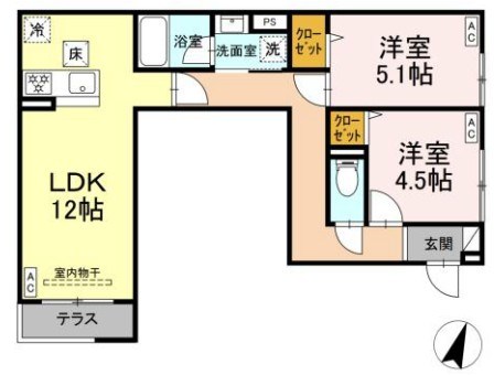 セレスティア中央 Ⅱ 間取り