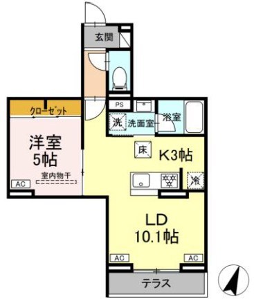 セレスティア中央 Ⅱ 間取り