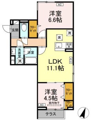 セレスティア中央 Ⅱ 間取り