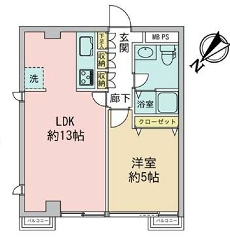 コスモスパジオ用賀 間取り