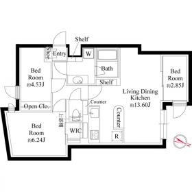 グランパセオ代々木上原 間取り