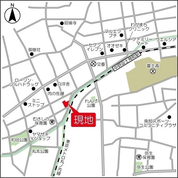 ウェルスクエア中野富士見町 地図（共通）
