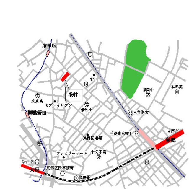エスティメゾン巣鴨 地図（共通）