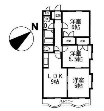 グレイスコート浜田山 間取り