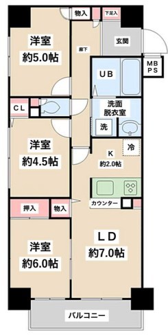 セザールスカイタワー銀座東 間取り