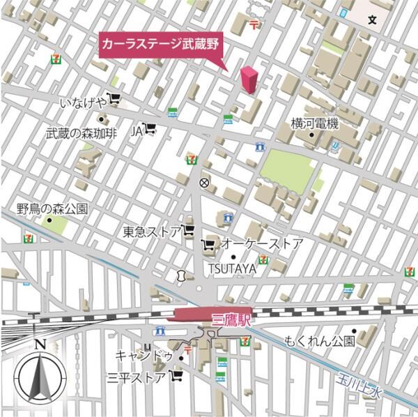 カーラステージ武蔵野 地図（共通）