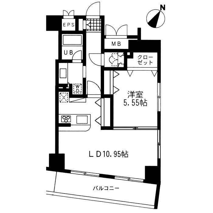 レジディア日本橋人形町Ⅱ 間取り
