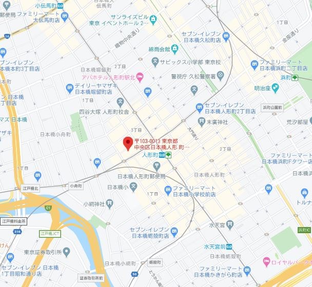 レジディア日本橋人形町Ⅱ 地図（共通）