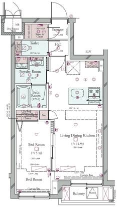 コンシェリア目黒本町 THE RESIDENCE 間取り