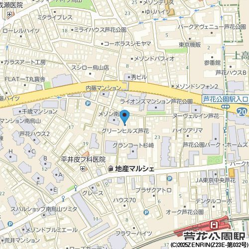 グリーンヒルズ芦花 地図（共通）
