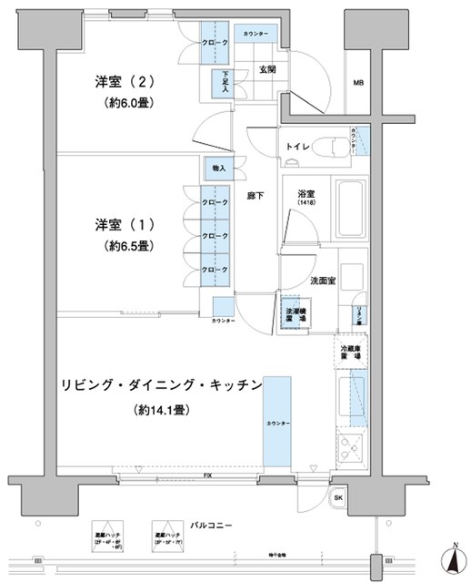 ガーデニエール砧レジデンス 間取り
