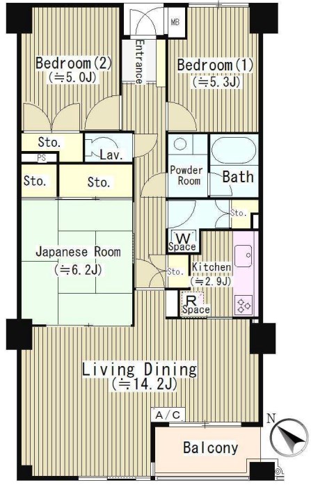 田園調布南マンション 間取り