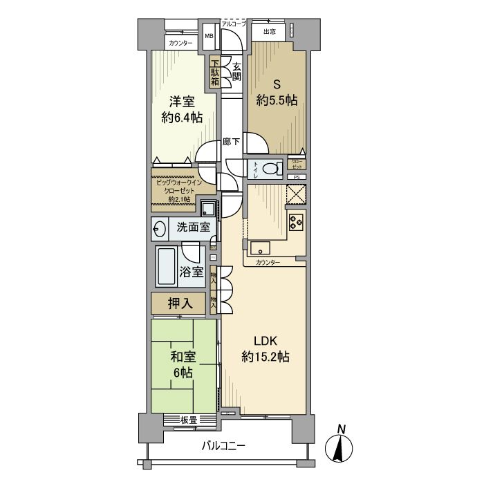 クレストフォルム東大島 間取り