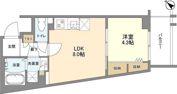 ウェルスクエア中目黒Ⅱ 間取り