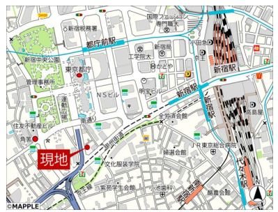 アピス西新宿 地図（共通）