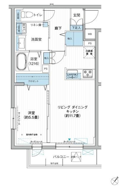 クラルテラセ新宿富久 間取り