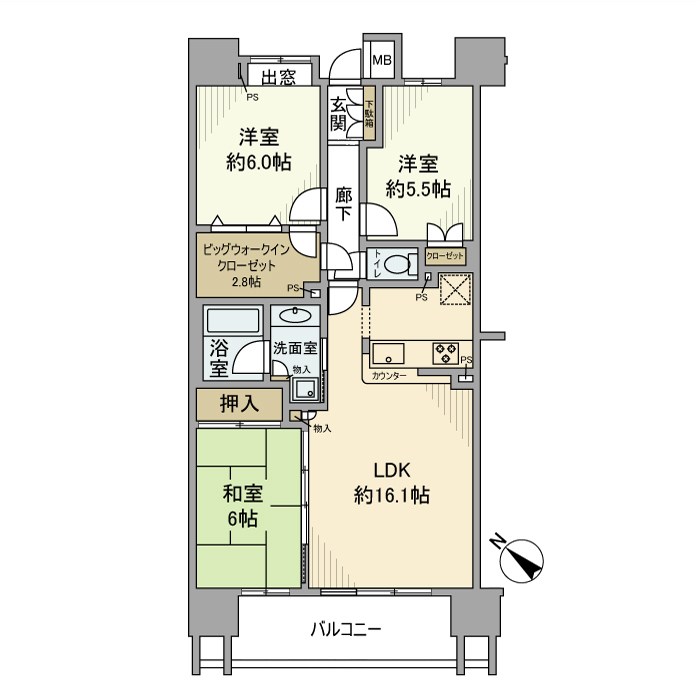 クレストシティレジデンス 間取り