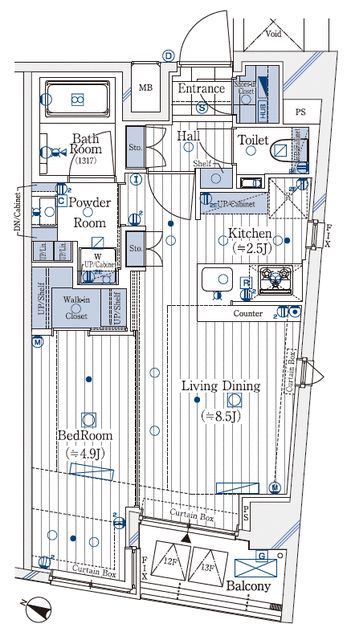 ガリシア新宿North 間取り