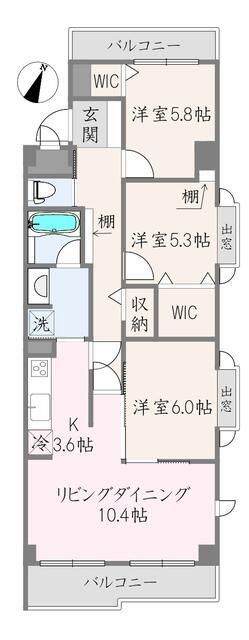ライオンズマンション宮前平第7 間取り