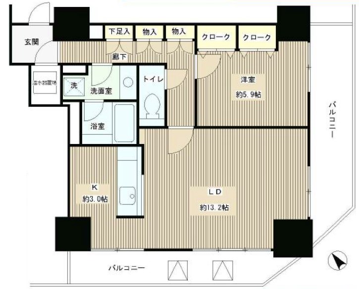 トレステージ目黒 間取り