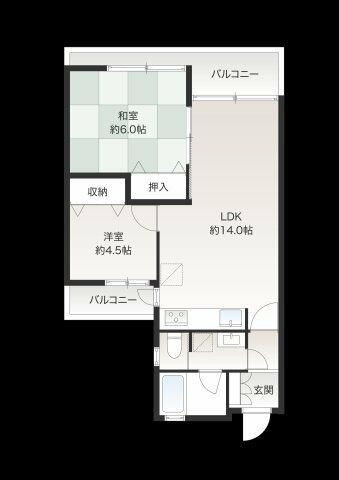 東急鷺沼スカイドエリングＢ棟 間取り