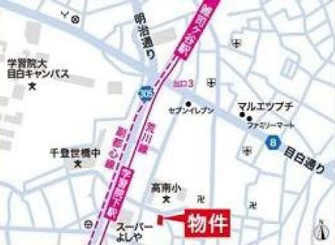 カスタリア目白  地図（共通）