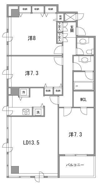 虎ノ門マリンガーデン  間取り