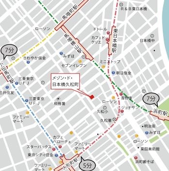 メゾン・ド・日本橋久松町 地図（共通）