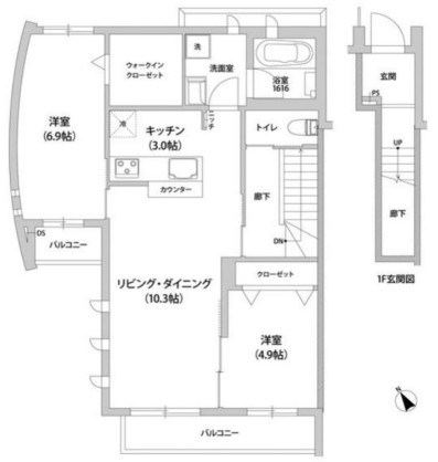 アドラブール深沢 間取り