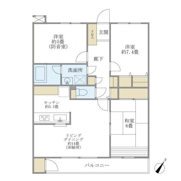 経堂ヒルズ 間取り
