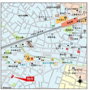 経堂ヒルズ 地図（共通）