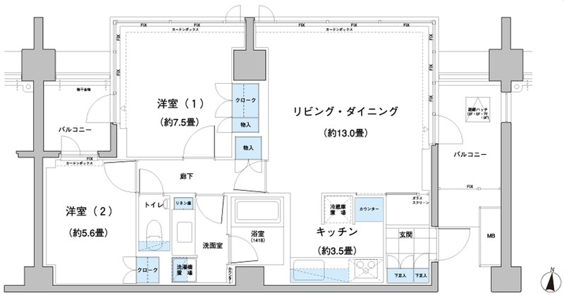 ガーデニエール砧レジデンス 間取り
