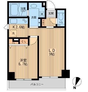 クリオ上野毛ラ・モード 間取り