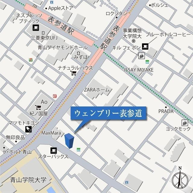 ウェンブリー表参道  地図（共通）