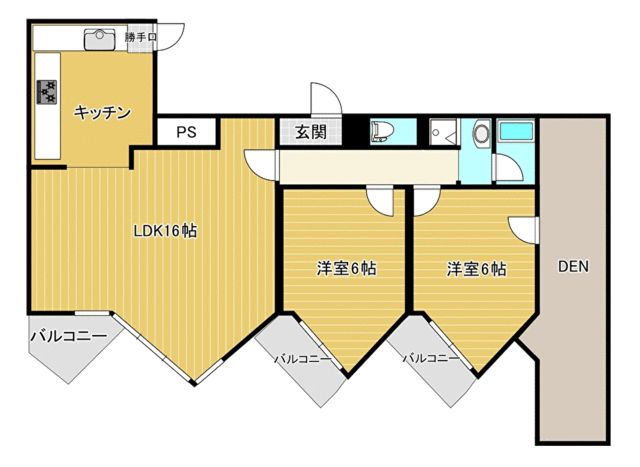 ヴィラ廣瀬 間取り