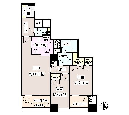 西早稲田東ウイング 間取り