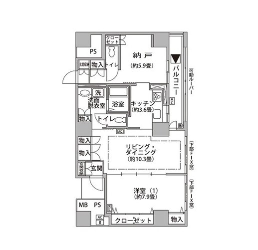 東雲キャナルコートCODAN20号棟 間取り