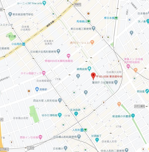 カスタリア人形町 地図（共通）