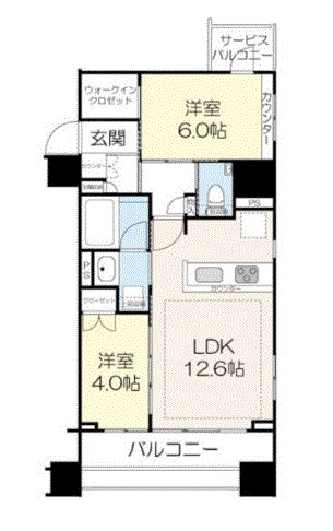 イニシア築地レジデンス 間取り