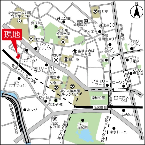 ACPレジデンス文京春日 地図（共通）