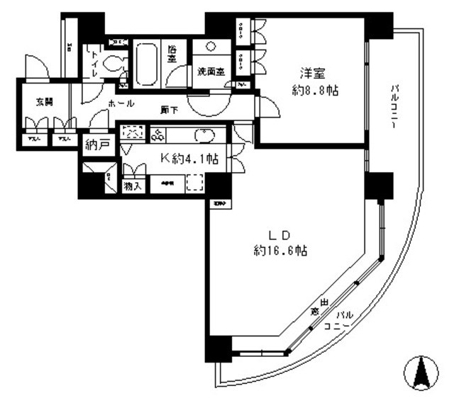 リバーポイントタワー 間取り