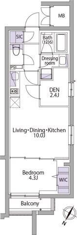 イプセ代々木上原Hills 間取り
