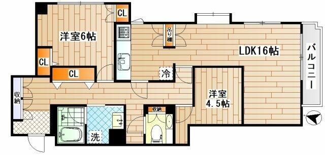 ソレイユ廣川 間取り