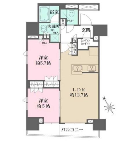 ルフォンプログレ四谷 間取り