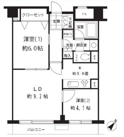 ルシマン月島 間取り