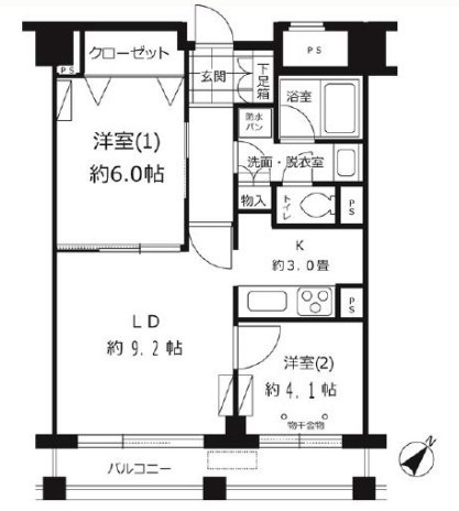 ルシマン月島 間取り