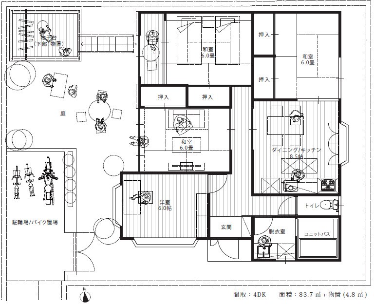 西荻窪の家 KDT 間取り