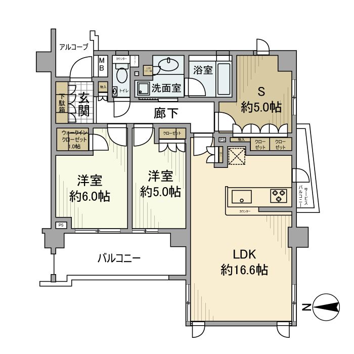 ローレルコート武蔵小杉今井仲町 間取り