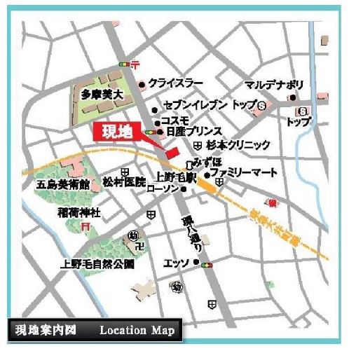 クリオ上野毛ラ・モード 地図（共通）